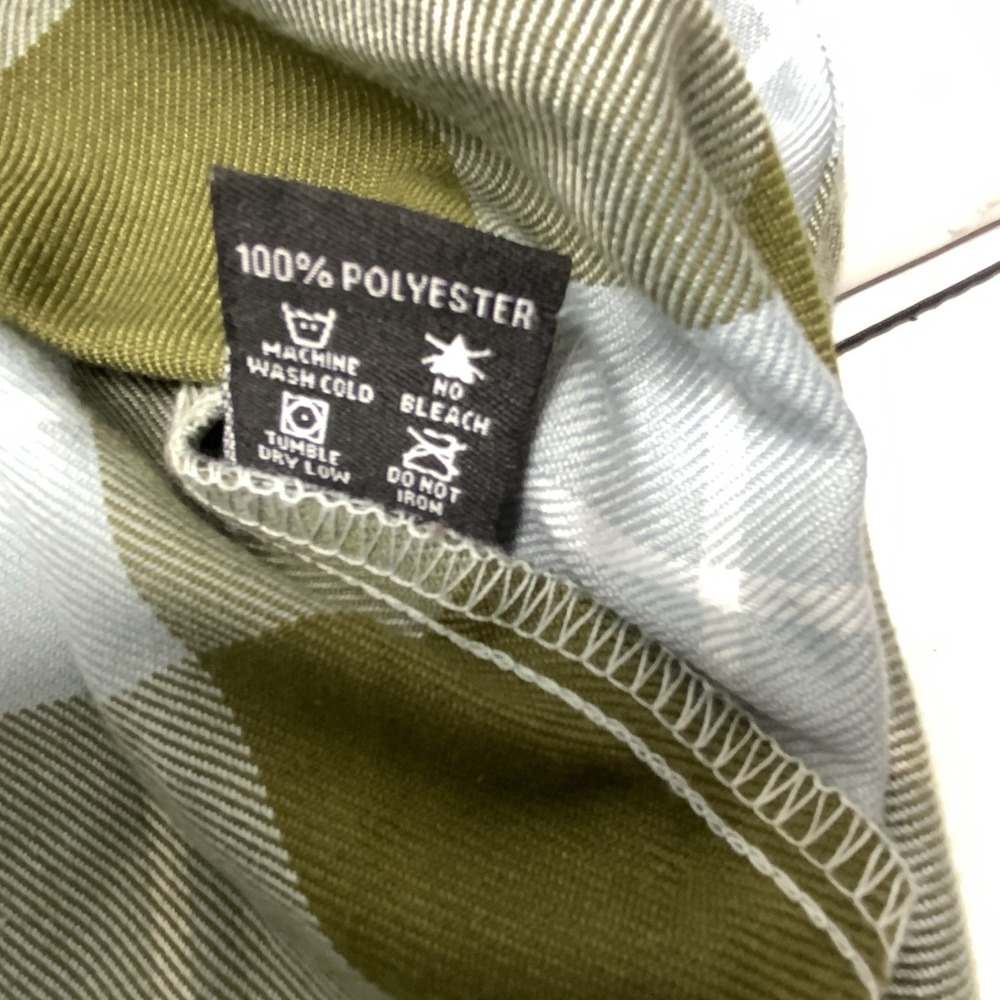 DIXXON Flannel Shirt Womens Medium Green Plaid Astoria Form Function Long Sleeve - Picture 12 of 14